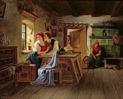 Geliefden in de Keuken door Johann Kurtweil